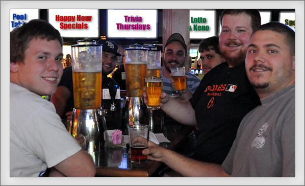 Always something to do in Annie's Lounge! Photo of Annie's guests having a good time.